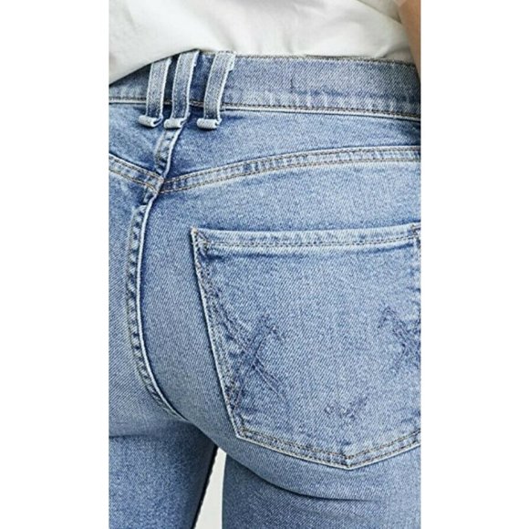 McGuire Gainsbourg High Rise Boot-Cut Crop Jeans Fray Hem Size 31 - Picture 1 of 12